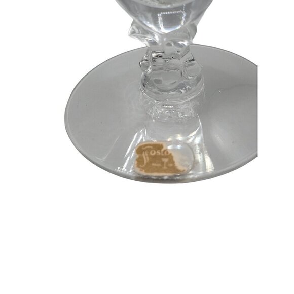 Fostoria Iced Tea Glass 1950s Etched Crystal Drinkware 6" Vintage Glassware - Picture 8 of 9